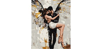 Ideyka KHO8657 Malen nach Zahlen - Ihre Rettung mit extra Metallic-Farben 40 x 50 cm