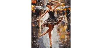 ideyka KHO8689 Malen nach Zahlen - Die Anmut des Regens 40 x 50 cm