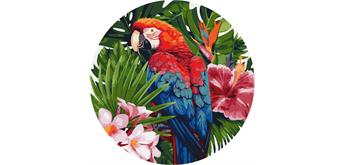 ideyka Malen nach Zahlen - Papagei rund 39 cm