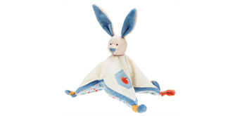Idis Schmusetuch Hase Baby Luna blau