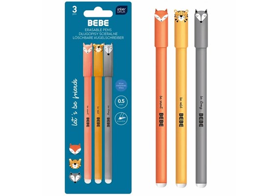 InterDRUK RadierbarerStift Boys 0,5mm 3-er Set