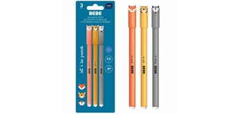 InterDRUK RadierbarerStift Boys 0,5mm 3-er Set