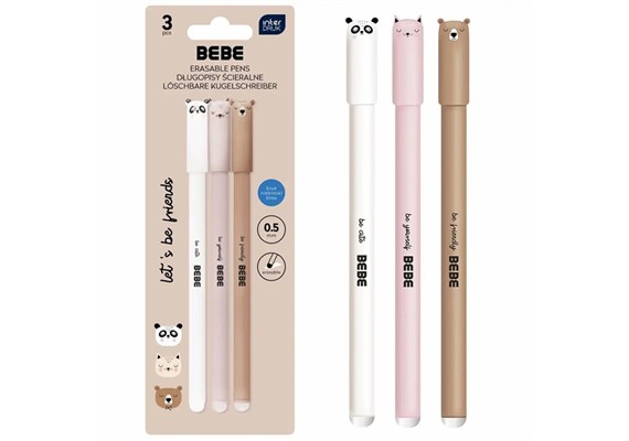 InterDRUK RadierbarerStift Girls 0,5mm 3-er Set