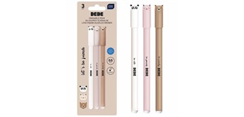 InterDRUK RadierbarerStift Girls 0,5mm 3-er Set