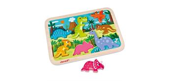 Janod Formenpuzzle Dinosaurier 7 teilig