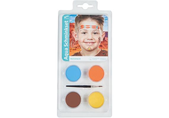 Jofrika - Aqua Schminkset Indianer 4 Farben