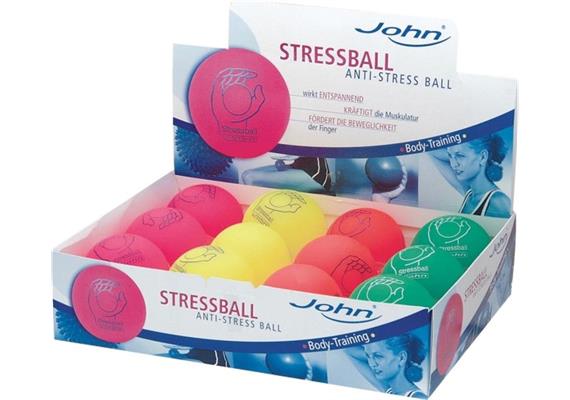 John - Anti-Stressball ø 75 mm, assortiert