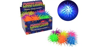 Johntoy 24442 Fluffyball 12 cm mit Licht 1 Stück assortiert