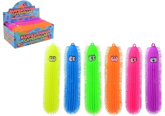 Johntoy 24553 Riesen-Flauschwurm, 6-fach sortiert