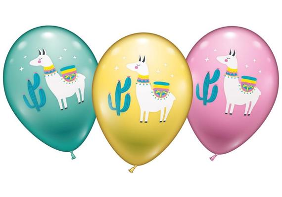 Karaloon - 15 Ballons Lama 28 -30 cm