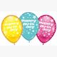 Karaloon - 6 Ballons 30017 Happy Birthday 28 - 30 cm