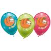 Karaloon - 6 Ballons Faultier "be Happy" 28 - 30 cm