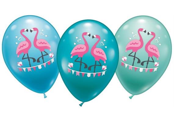 Karaloon - 6 Ballons Flamingo Party 28 - 30 cm