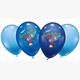 Karaloon - 6 Ballons Happy Birthday Space 28 - 30 cm