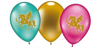Karaloon - 6 Ballons Pegasus 28 - 30 cm