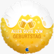 Karaloon - Folienballon "Alles Gute - Prost" 46 cm ohne Füllung