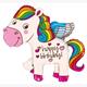 Karaloon - Folienballon Happy Birthday Pony 114 cm