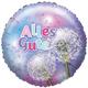 Karaloon - Folienballon Pusteblume "Alles Gute" 45 cm