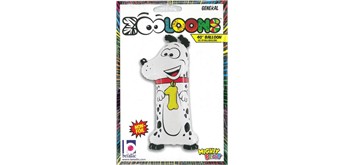 Karaloon - Folienballon Zahlen 1 Hund 102 cm