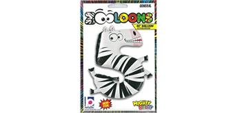 Karaloon - Folienballon Zahlen 5 Zebra 102 cm