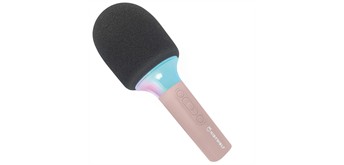 Kidywolf Mikrofon Bluetooth mit Licht rosa