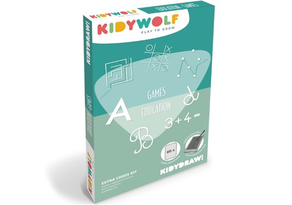 Kidywolf REFIL-DRAW-MINI-GAM-EDU Nachfüllpack Spiele zu Designtafel