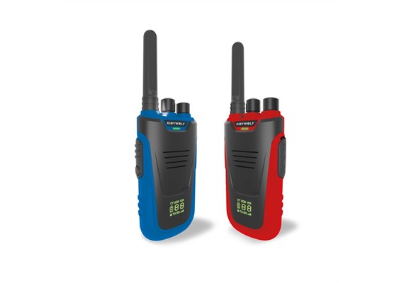 Kidywolf Walkie-Talkies mit Taschenlampe blau/rot