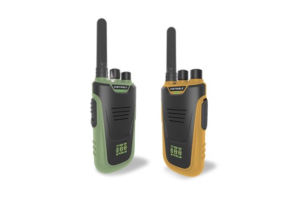 Kidywolf Walkie-Talkies mit Taschenlampe grün/orange