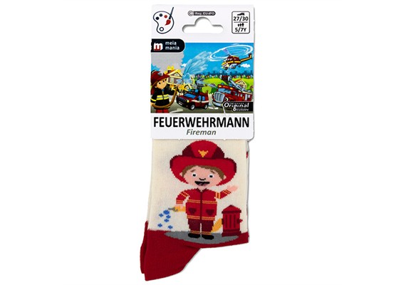 Kindersocken Feuerwehr Grösse 27 - 30