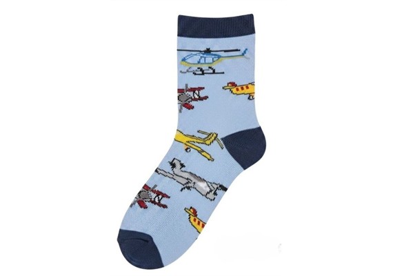 Kindersocken KS2607-026 Grösse 33 - 38 Flugzeug