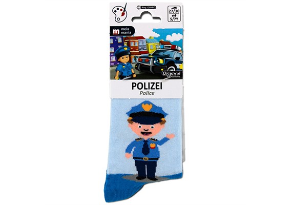 Kindersocken Polizei Grösse 31 - 34