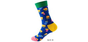 Kindersocken SOK16 Grösse 33 - 38 cm - Snacks