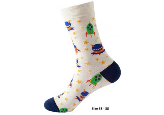 Kindersocken SOK19 Grösse 33 - 38 cm - Raumschiff