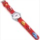 Kinderuhr mit Quartzwerk - Rot mit Auto Motiv