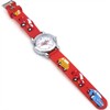 Kinderuhr mit Quartzwerk - Rot mit Auto Motiv