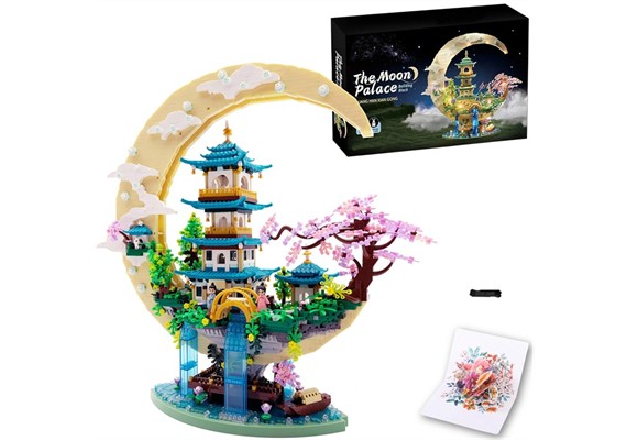 Klemmbausteine Mini Mond Palast 4288 Teile mit LED