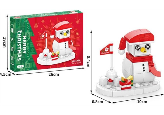 Klemmbausteine Set Schneemann