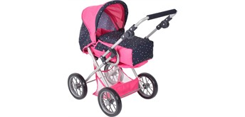 Kombi-Puppenwagen LENI Konfetti Pink