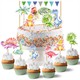 Kuchenstecker (Geburtstag) - Dino - Set 4