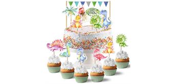 Kuchenstecker (Geburtstag) - Dino - Set 4