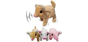Laufendes Schweinchen 15 cm mit Bewegung und Sound – 1 Stück assortiert