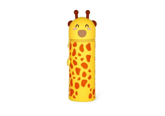 Legami - 2-in-1-Federmäppchen aus Silikon - Kawaii - Giraffe