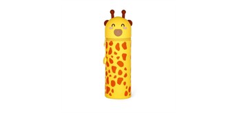 Legami - 2-in-1-Federmäppchen aus Silikon - Kawaii - Giraffe