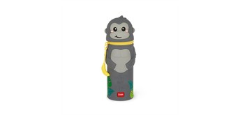 Legami - 2-in-1-Federmäppchen aus Silikon - Kawaii - Gorilla „Wild but Kind“