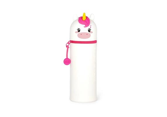 Legami - 2-in-1-Federmäppchen aus Silikon - Kawaii - Unicorn
