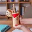 Legami 2-in-1-Federmäppchen aus weichem Silikon - Kawaii - Golden | Bild 5