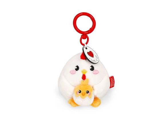 Legami - Plüsch-Schlüsselanhänger - Super Soft! - Tiny - Hen
