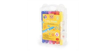 Legami - Set mit 12 Wachsstiften zum Drehen - Teddy Friends