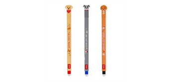 Legami Set mit 3 radierbaren Gelstiften – Fur-ever Friends