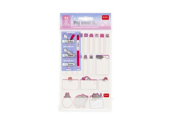 Legami Set mit 3 Stickerbögen – Kitty